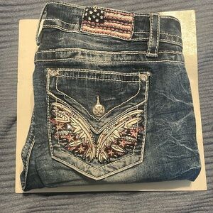 Embroidered Blue Jeans